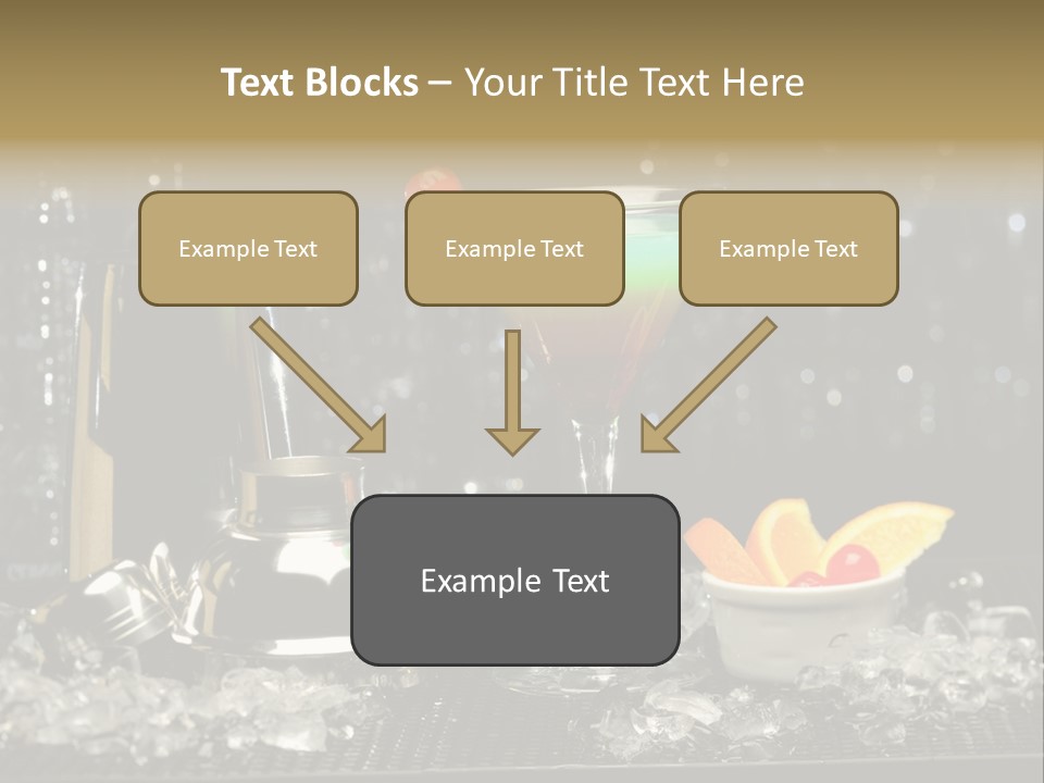 Cherry Vodka Curacao PowerPoint Template