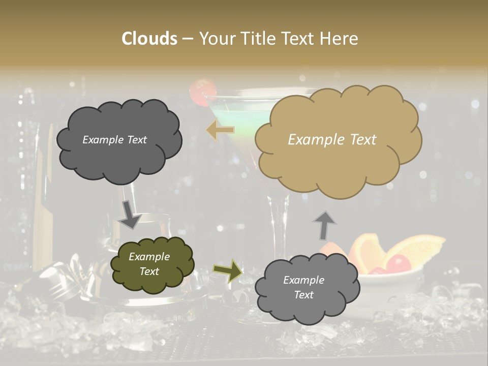 Cherry Vodka Curacao PowerPoint Template