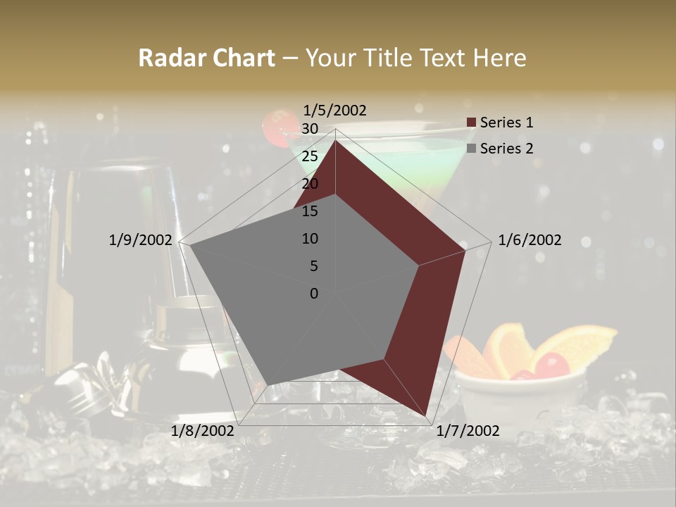 Cherry Vodka Curacao PowerPoint Template