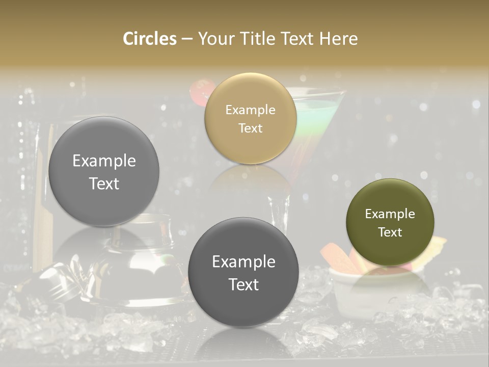 Cherry Vodka Curacao PowerPoint Template