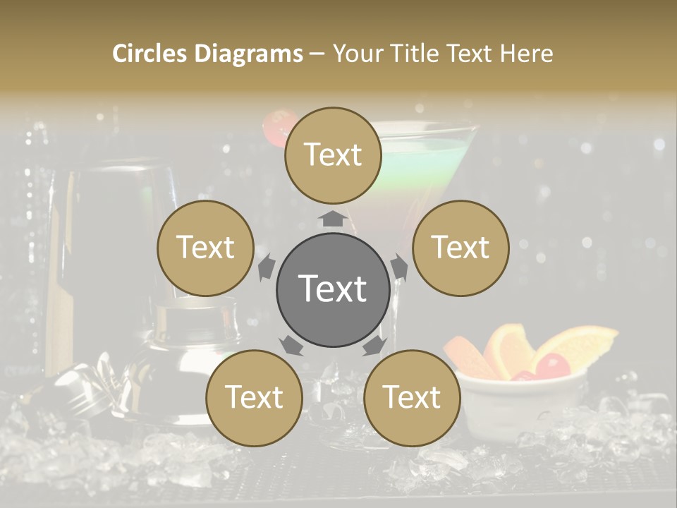 Cherry Vodka Curacao PowerPoint Template