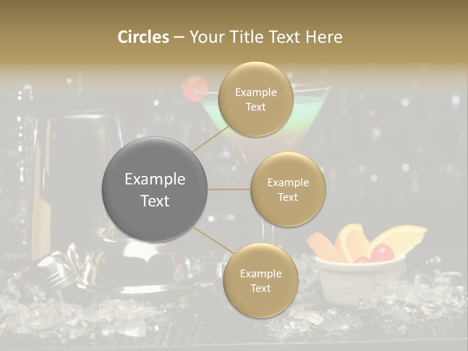 Cherry Vodka Curacao PowerPoint Template