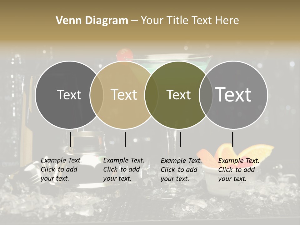 Cherry Vodka Curacao PowerPoint Template