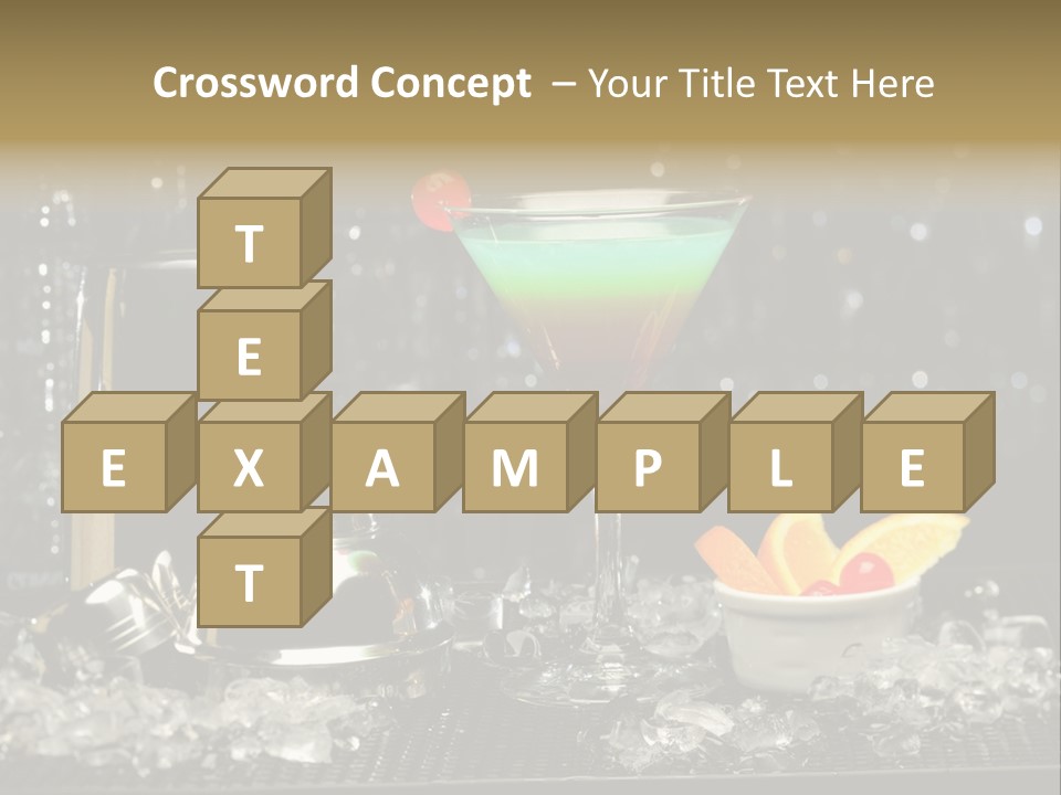 Cherry Vodka Curacao PowerPoint Template