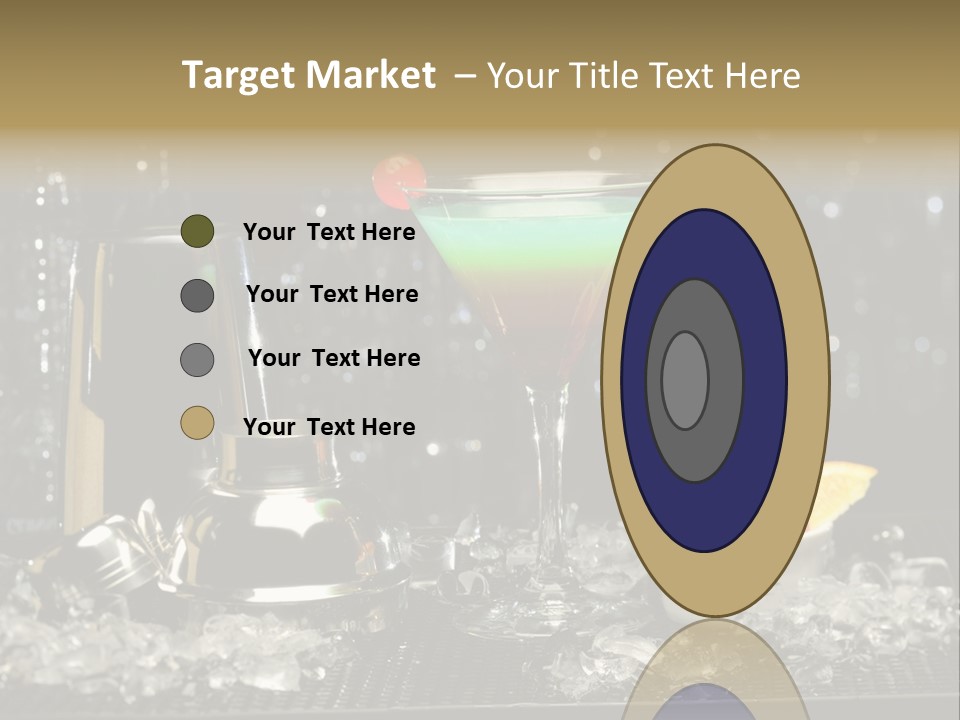 Cherry Vodka Curacao PowerPoint Template