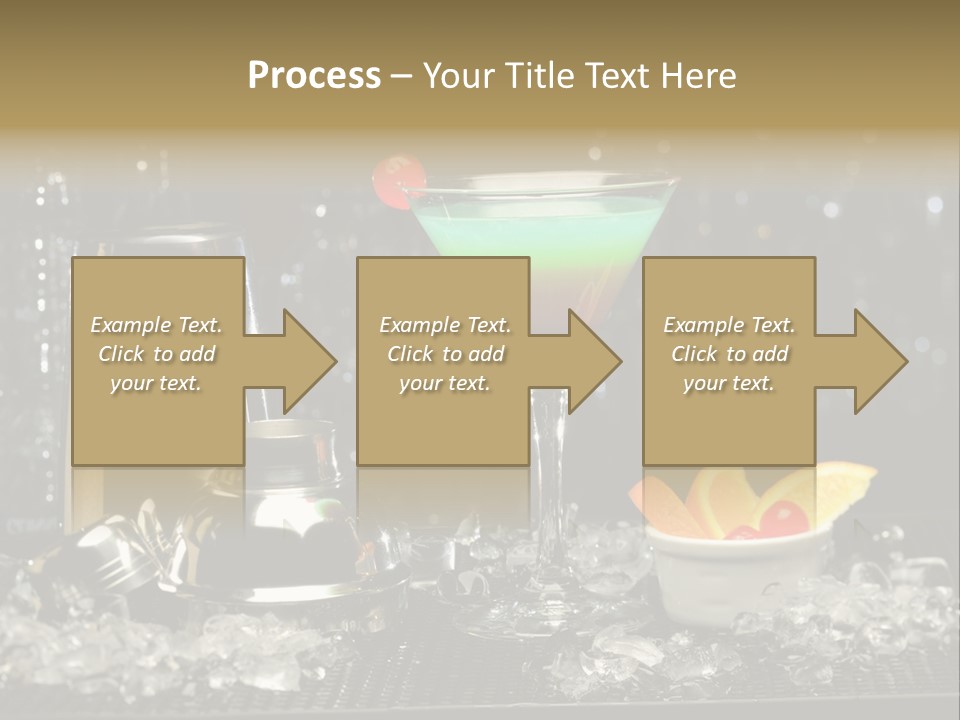 Cherry Vodka Curacao PowerPoint Template