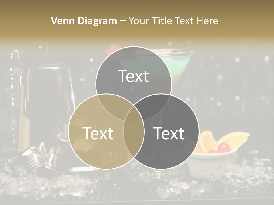 Cherry Vodka Curacao PowerPoint Template