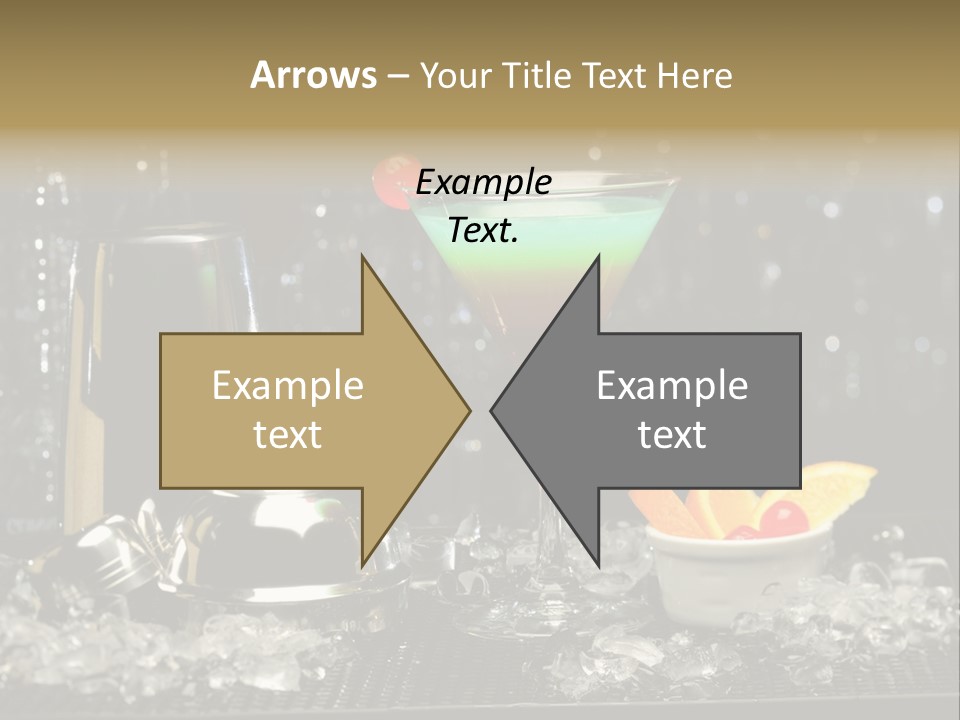 Cherry Vodka Curacao PowerPoint Template