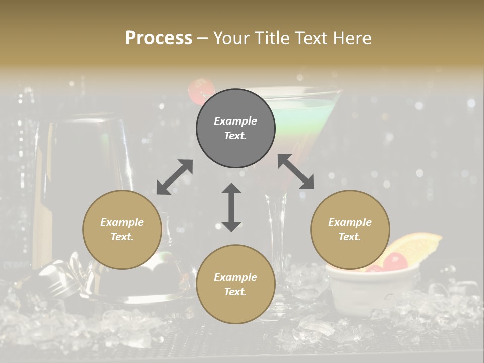 Cherry Vodka Curacao PowerPoint Template