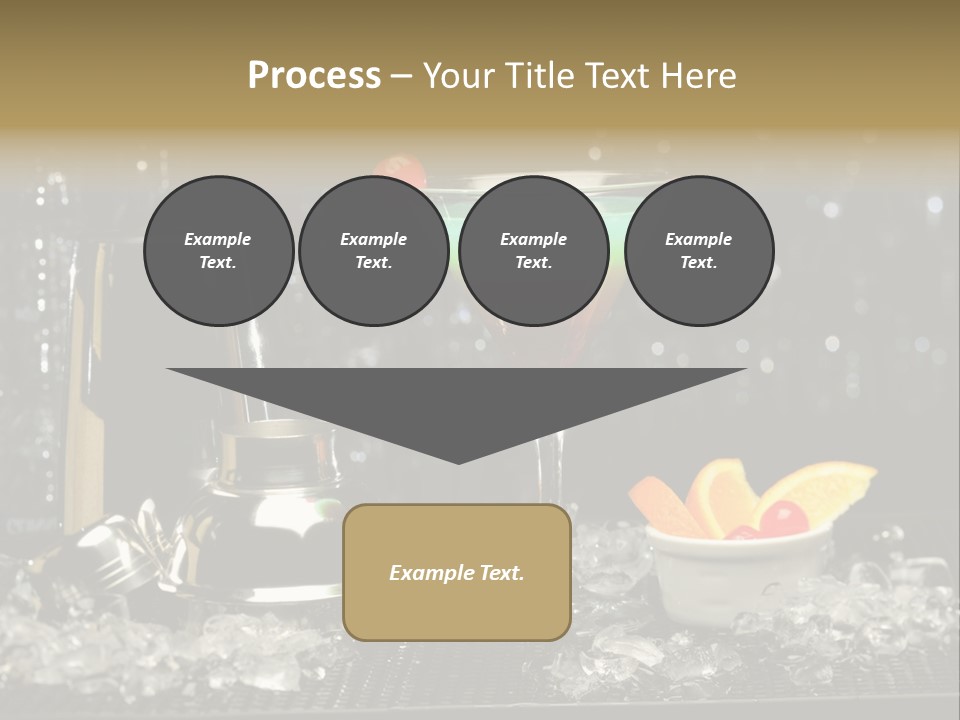 Cherry Vodka Curacao PowerPoint Template