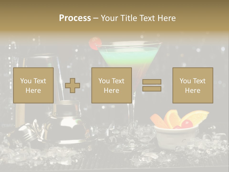 Cherry Vodka Curacao PowerPoint Template
