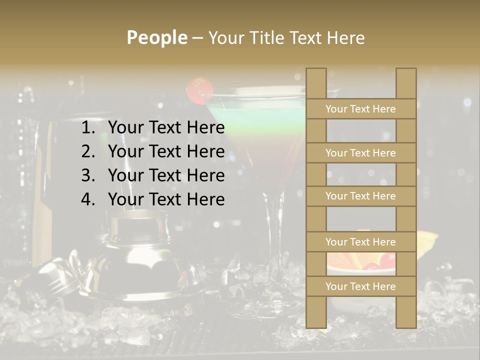 Cherry Vodka Curacao PowerPoint Template