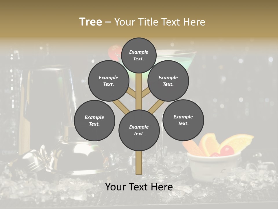 Cherry Vodka Curacao PowerPoint Template