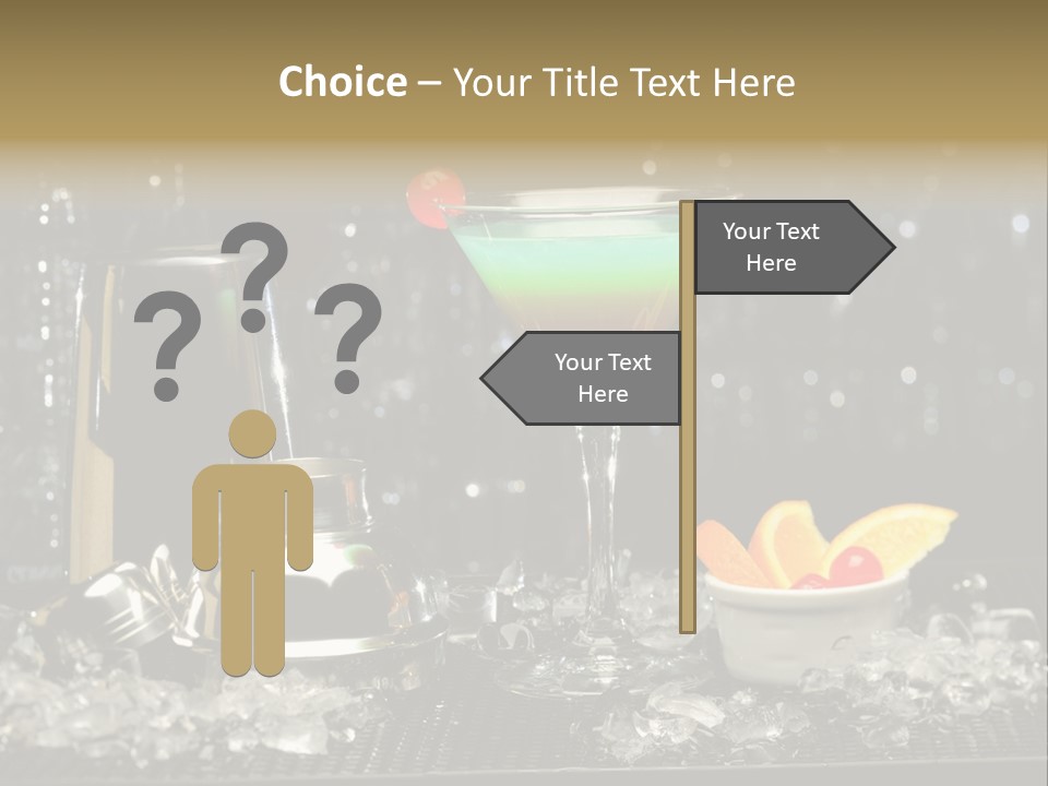 Cherry Vodka Curacao PowerPoint Template