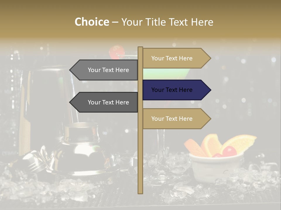 Cherry Vodka Curacao PowerPoint Template