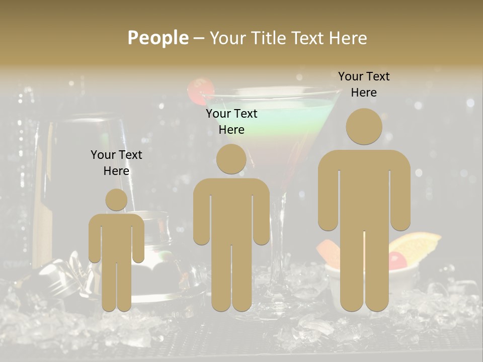 Cherry Vodka Curacao PowerPoint Template