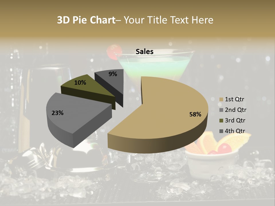 Cherry Vodka Curacao PowerPoint Template