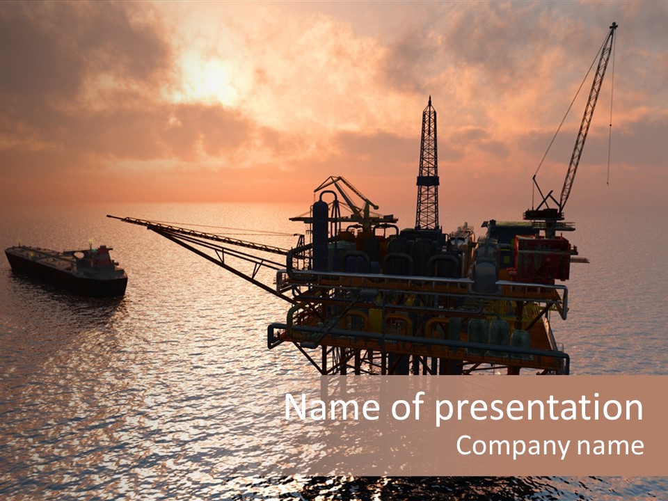 Oil Maintenance Drilling PowerPoint Template