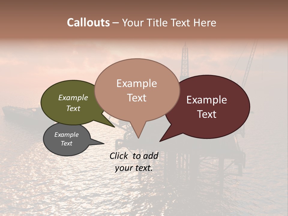 Oil Maintenance Drilling PowerPoint Template