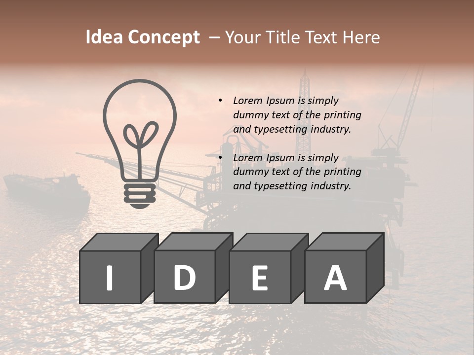 Oil Maintenance Drilling PowerPoint Template