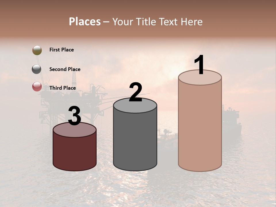 Fire Plant Gear PowerPoint Template