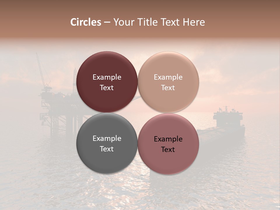 Fire Plant Gear PowerPoint Template