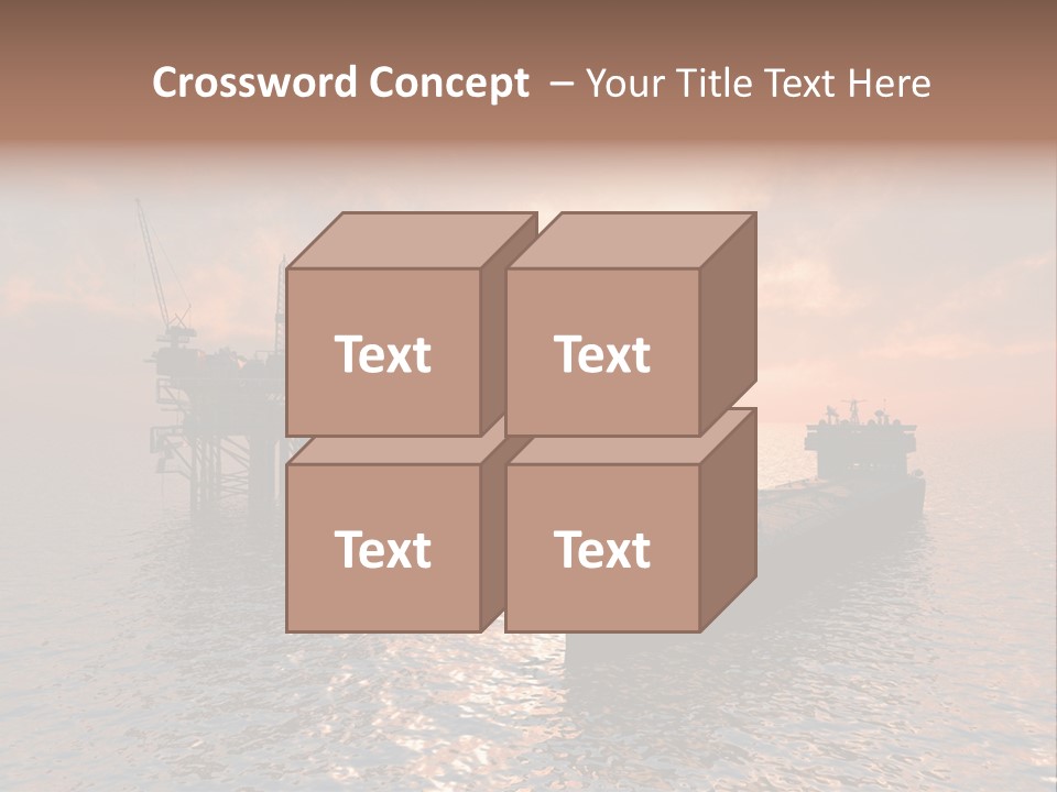 Fire Plant Gear PowerPoint Template