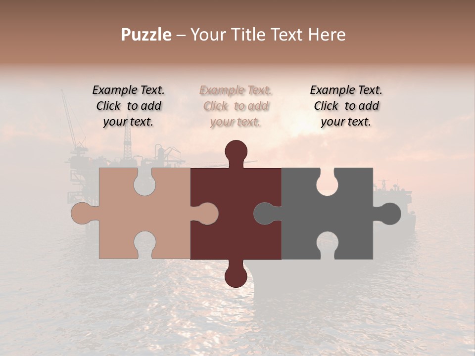 Fire Plant Gear PowerPoint Template