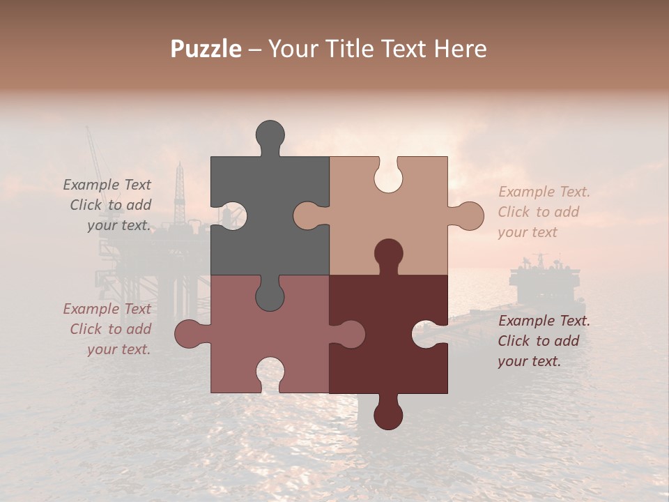 Fire Plant Gear PowerPoint Template