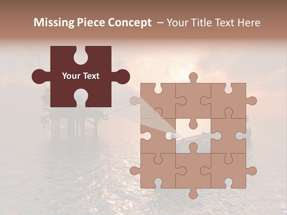 Fire Plant Gear PowerPoint Template