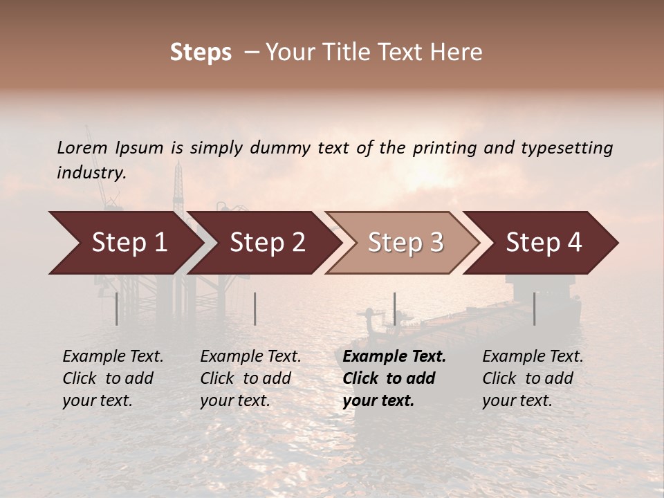 Fire Plant Gear PowerPoint Template