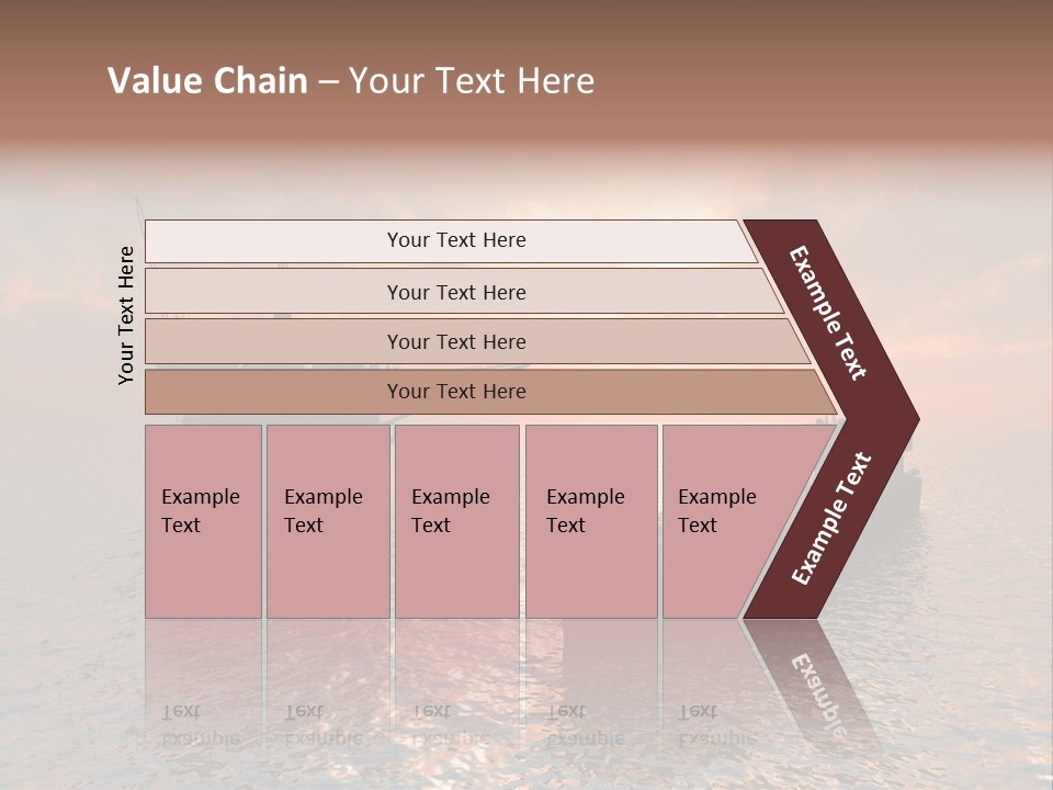 Fire Plant Gear PowerPoint Template