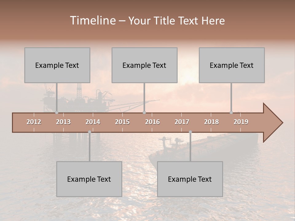 Fire Plant Gear PowerPoint Template