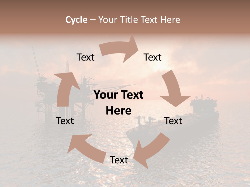 Fire Plant Gear PowerPoint Template