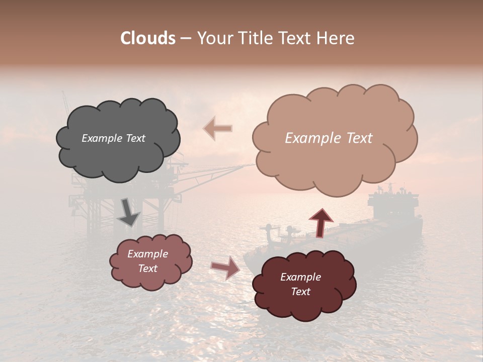 Fire Plant Gear PowerPoint Template