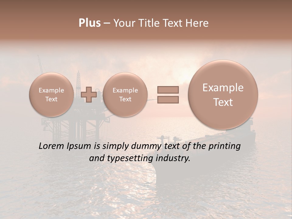 Fire Plant Gear PowerPoint Template