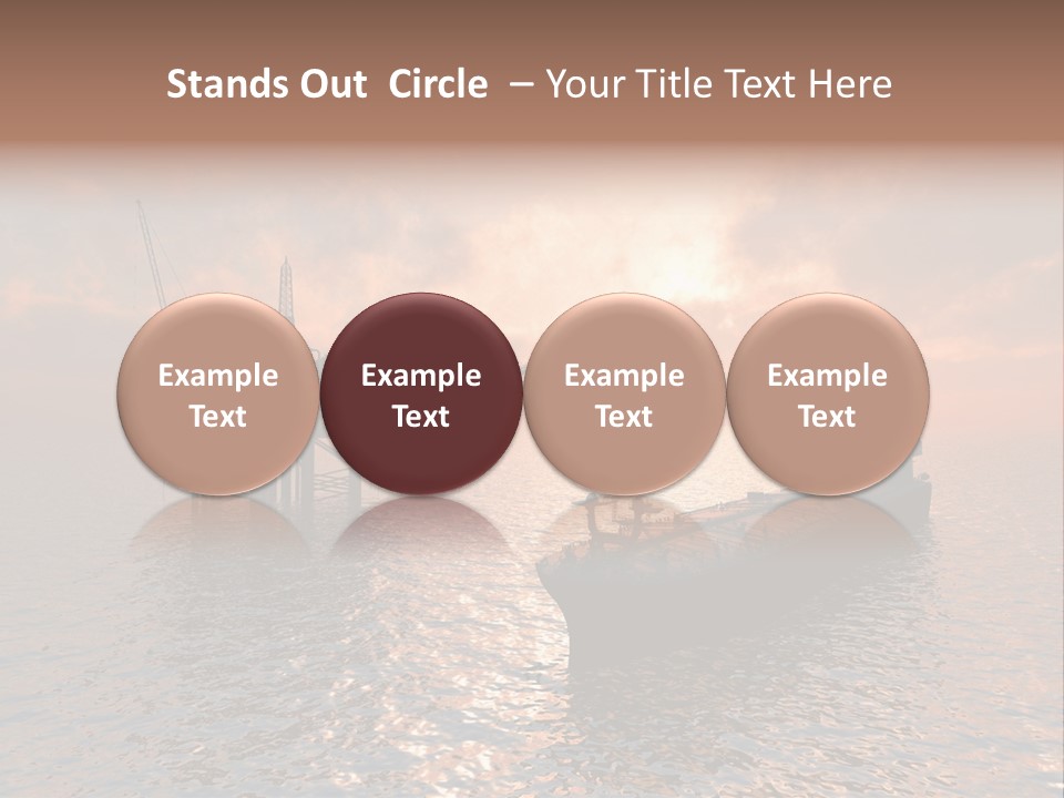 Fire Plant Gear PowerPoint Template