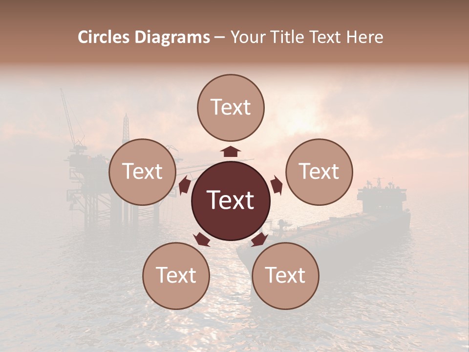 Fire Plant Gear PowerPoint Template