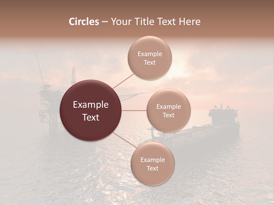 Fire Plant Gear PowerPoint Template