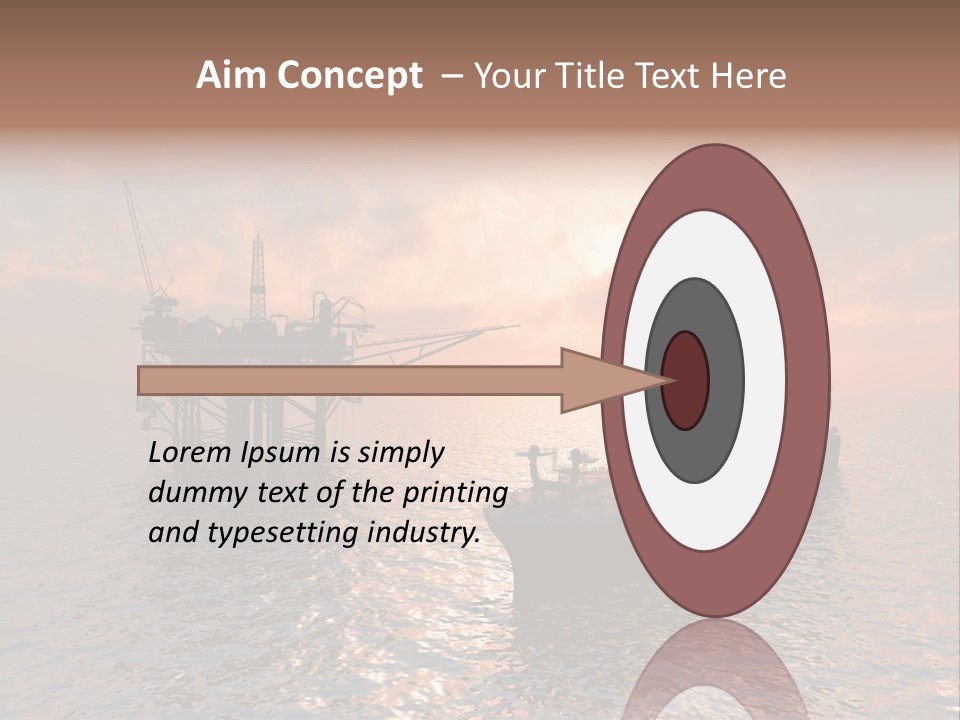 Fire Plant Gear PowerPoint Template