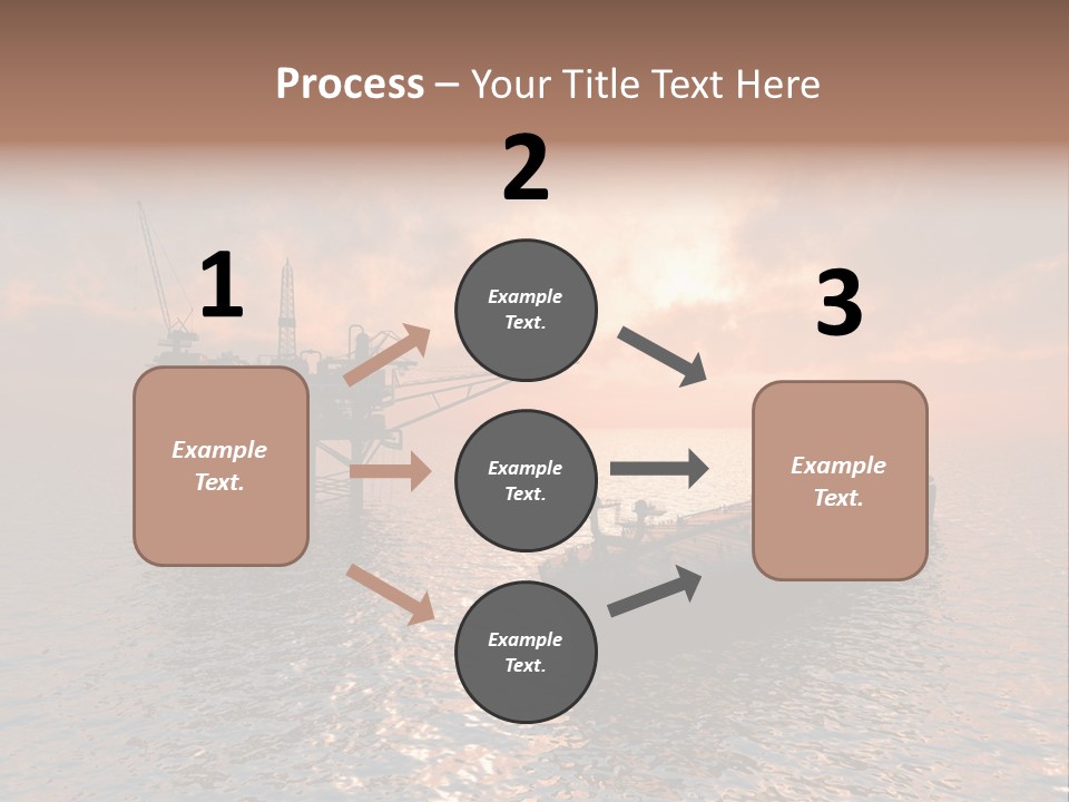 Fire Plant Gear PowerPoint Template
