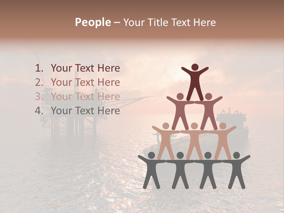 Fire Plant Gear PowerPoint Template