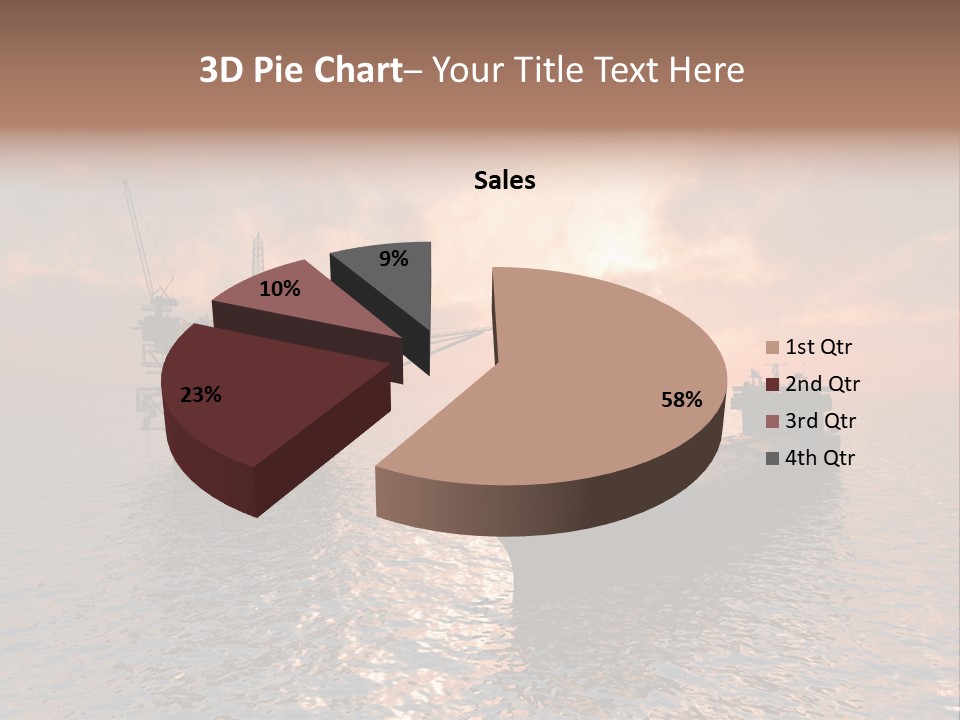 Fire Plant Gear PowerPoint Template
