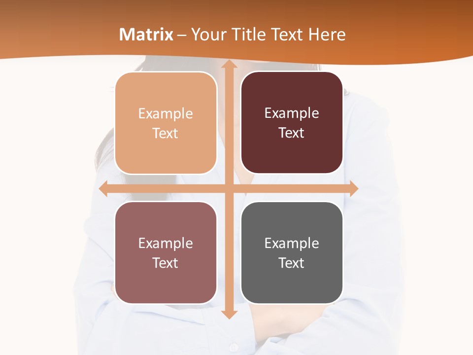 Success Businesswomen Portrait PowerPoint Template