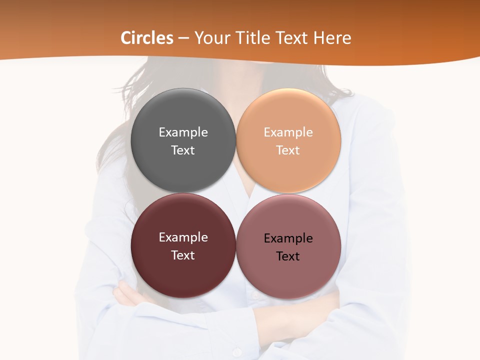 Success Businesswomen Portrait PowerPoint Template