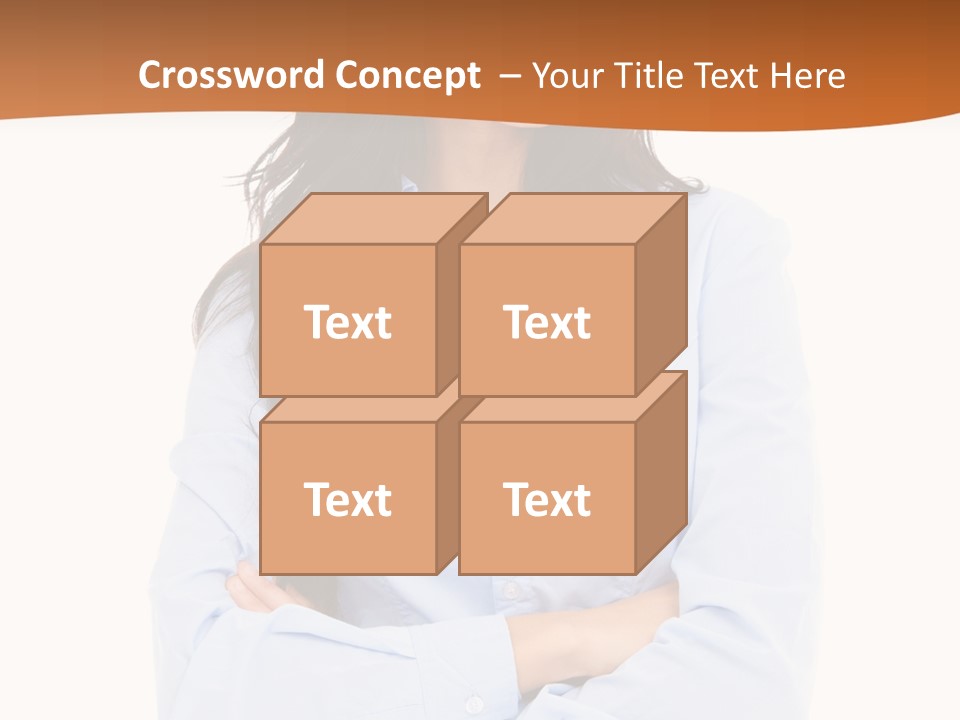 Success Businesswomen Portrait PowerPoint Template