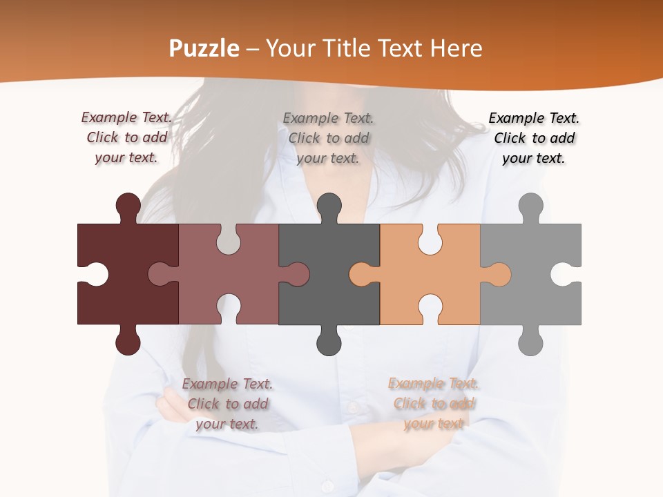 Success Businesswomen Portrait PowerPoint Template