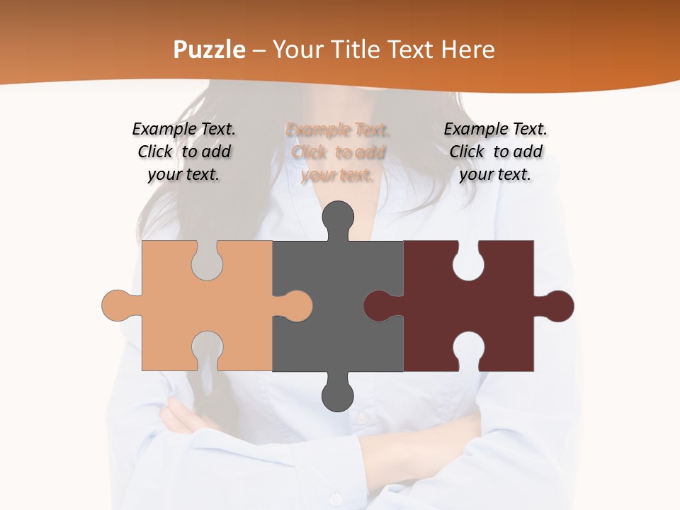 Success Businesswomen Portrait PowerPoint Template