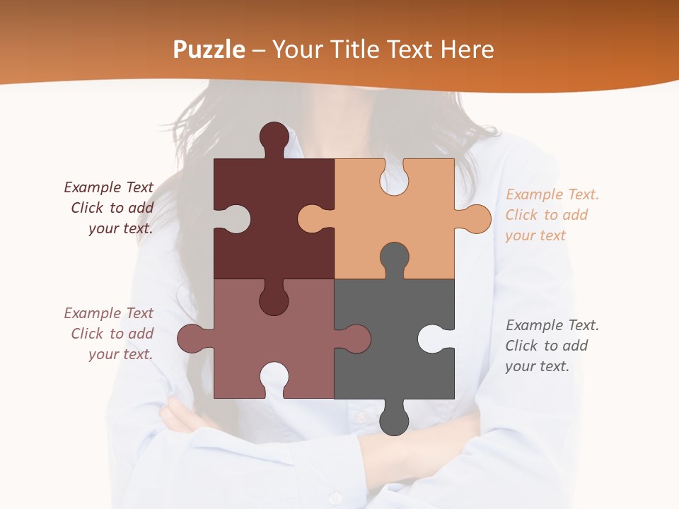 Success Businesswomen Portrait PowerPoint Template