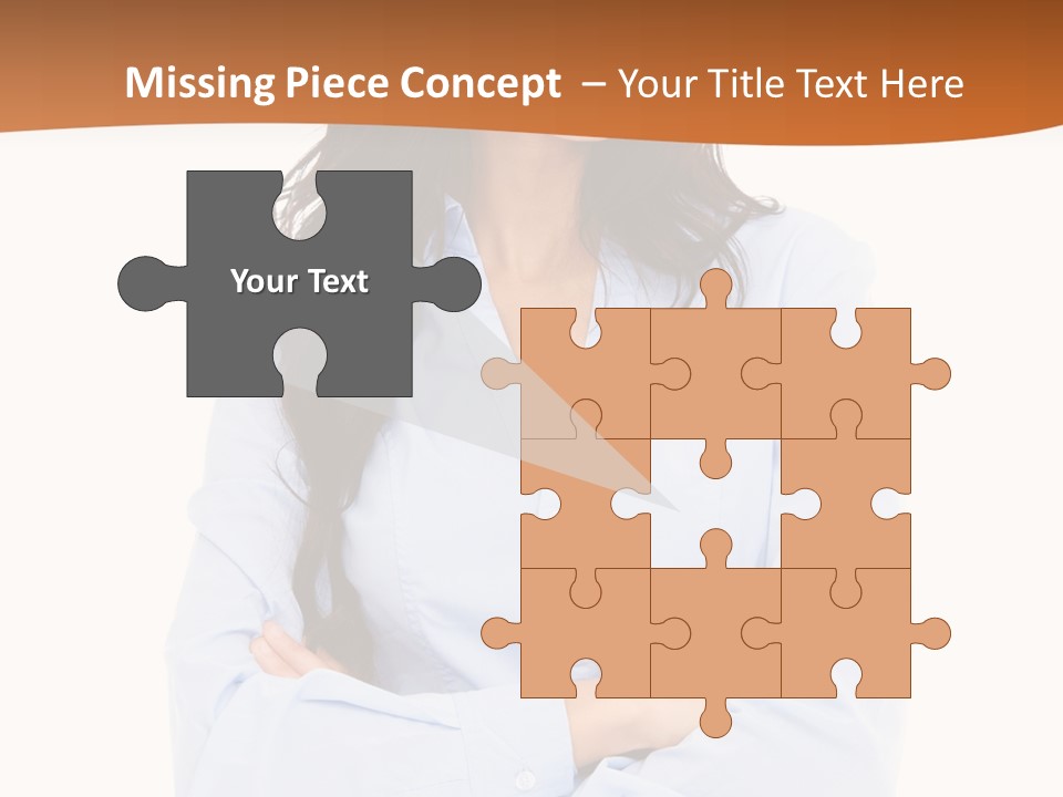 Success Businesswomen Portrait PowerPoint Template